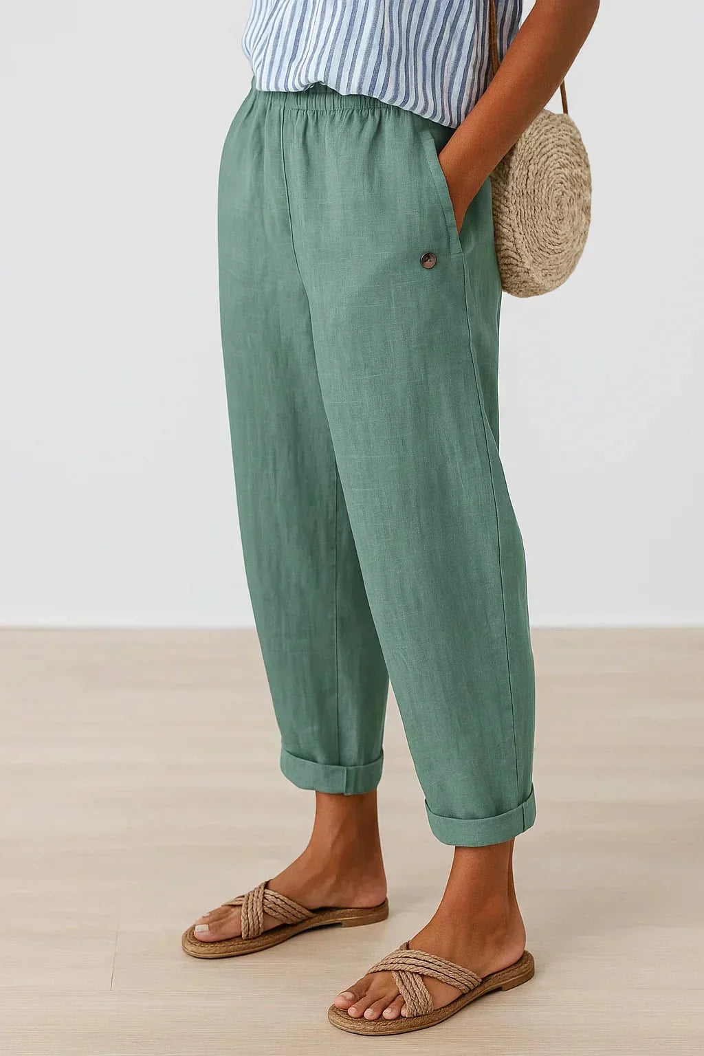 Édith | Pantalon Léger en Lin et Coton