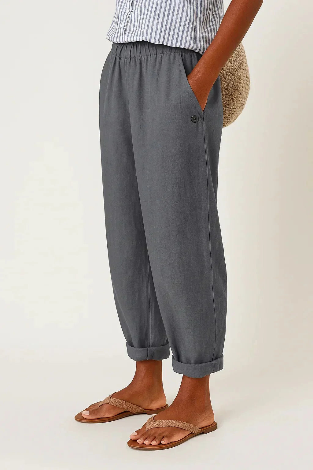 Édith | Pantalon Léger en Lin et Coton
