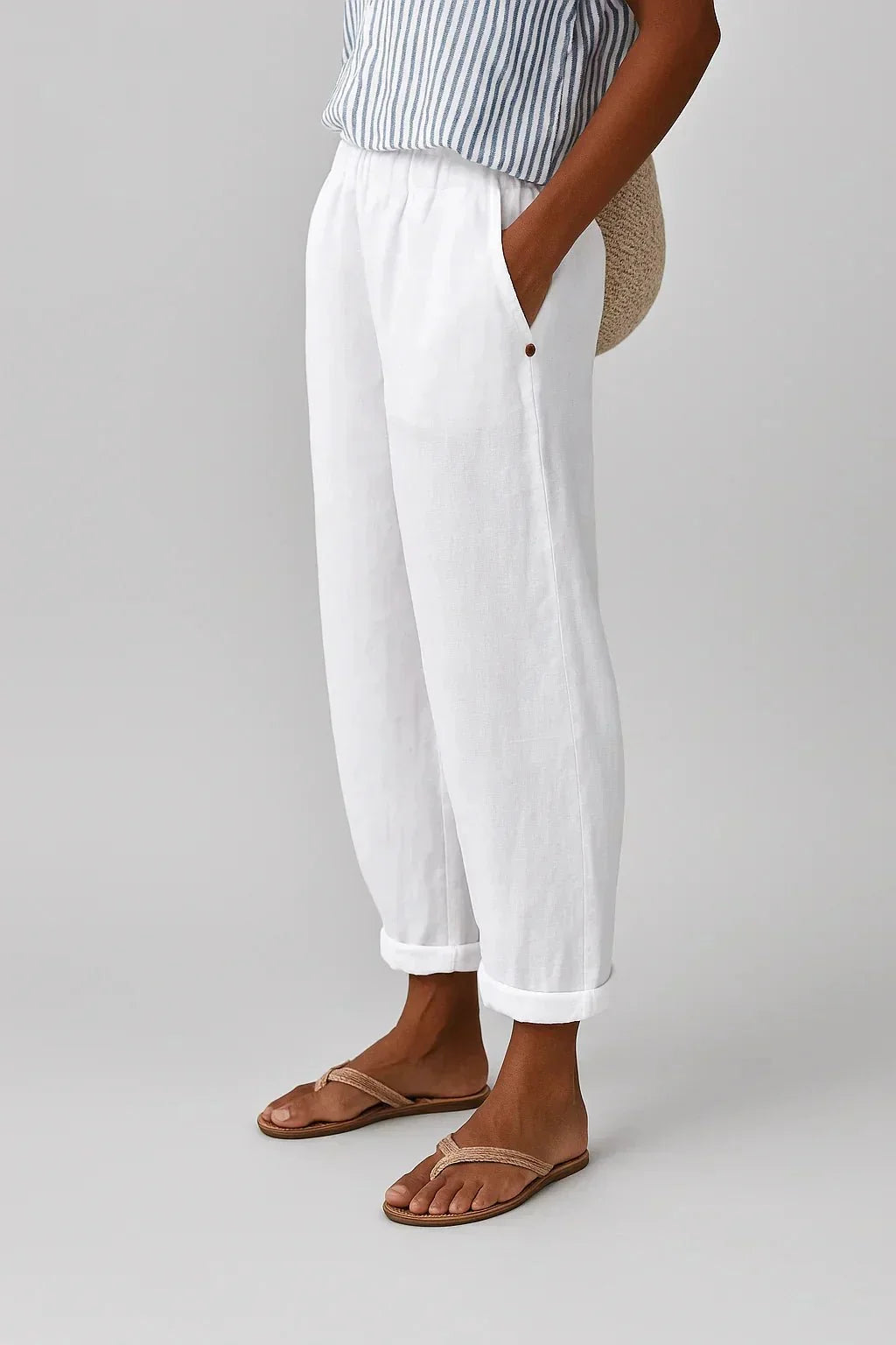 Édith | Pantalon Léger en Lin et Coton