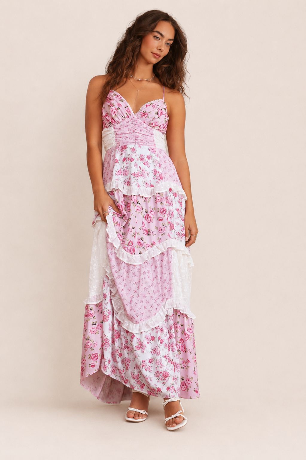 Judith | Robe Maxi Bohème à Imprimé Patchwork