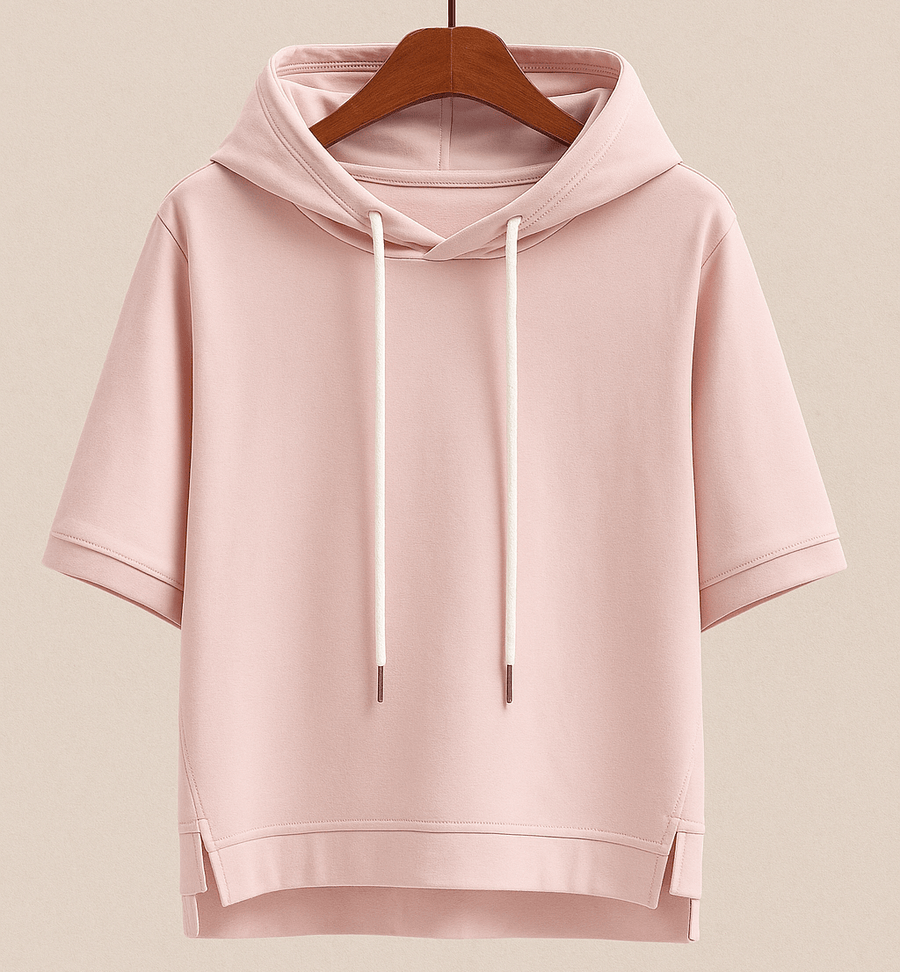 Alison | Sweat à Capuche à Manches Courtes