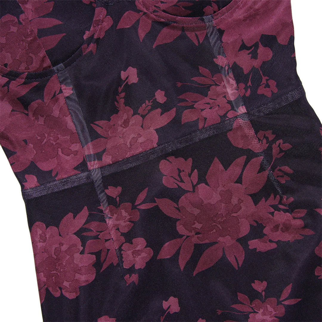 Pénélope | Robe Maxi Rétro à Imprimé Fleuri