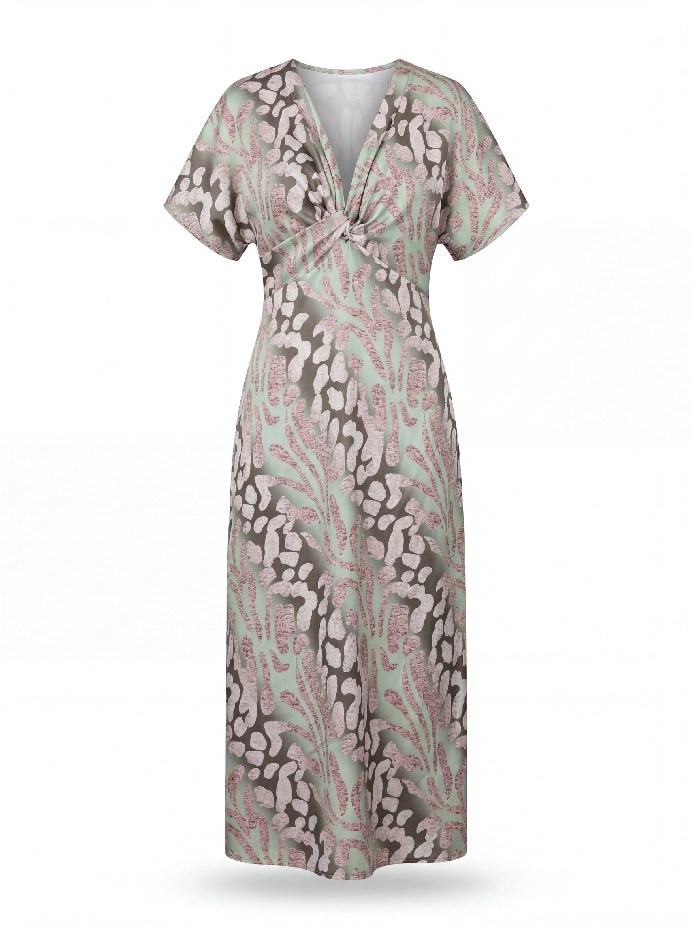 Odile | Robe Longue à Manches Kimono et Nœud sous la Poitrine