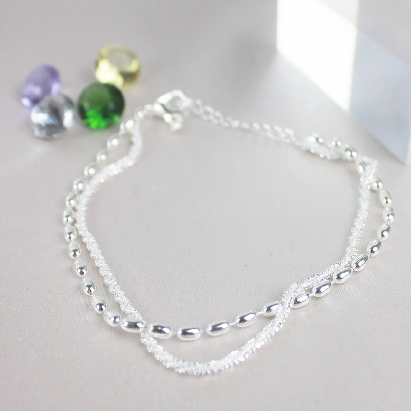 Jacqueline | Bracelet Argenté en Zirconia