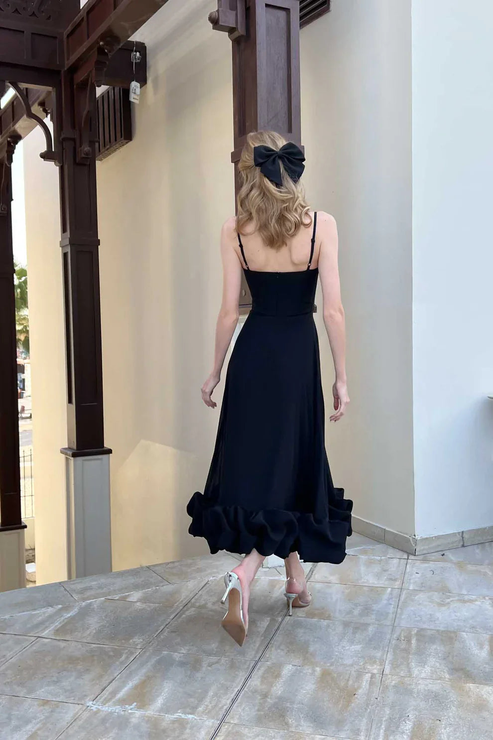 Daphne | Robe Midi à Volants