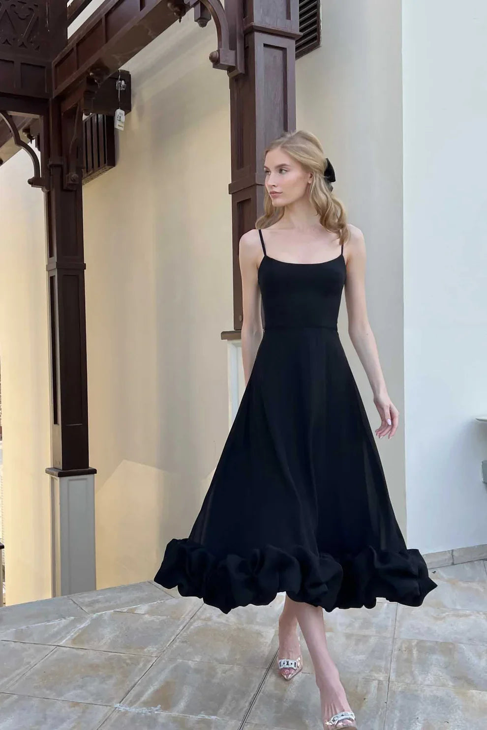 Daphne | Robe Midi à Volants