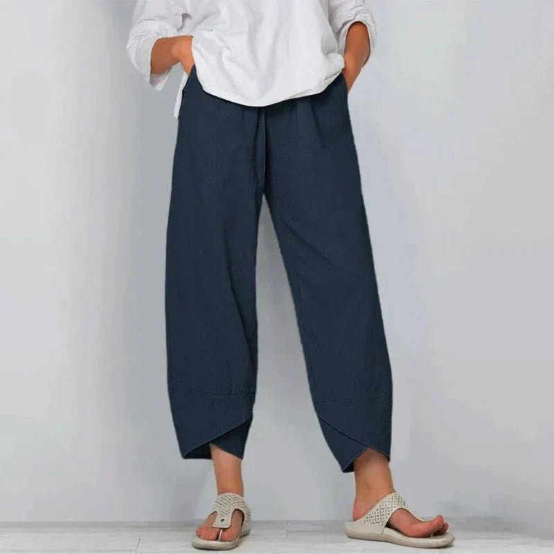 Fabienne | Pantalon Chic en Coton et Lin