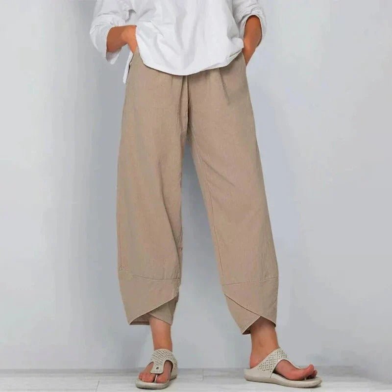 Fabienne | Pantalon Chic en Coton et Lin