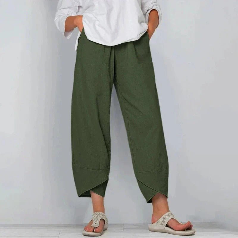 Fabienne | Pantalon Chic en Coton et Lin