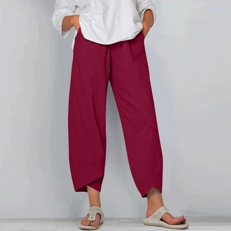 Fabienne | Pantalon Chic en Coton et Lin