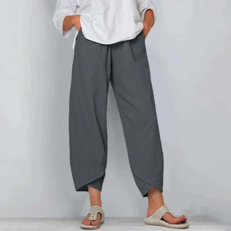 Fabienne | Pantalon Chic en Coton et Lin