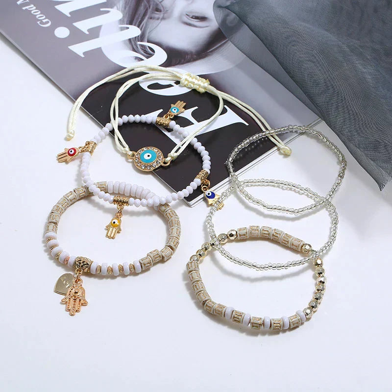 Charline | Pack de Bracelets Hamsa Raffinés