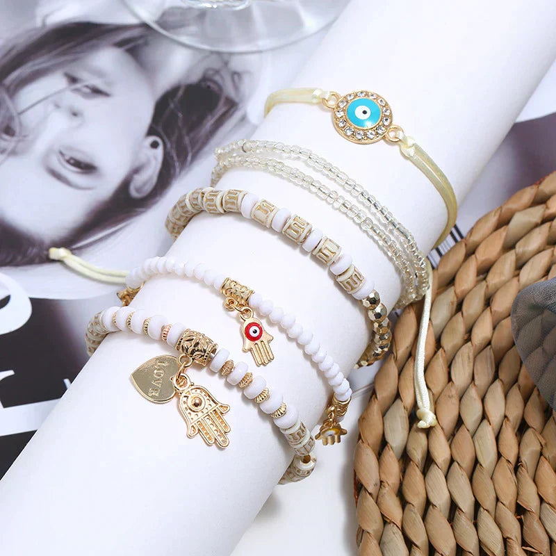 Charline | Pack de Bracelets Hamsa Raffinés