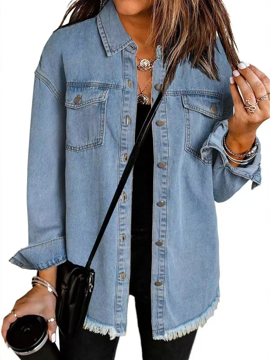 Roxane | Veste en Jean Coupe Décontractée