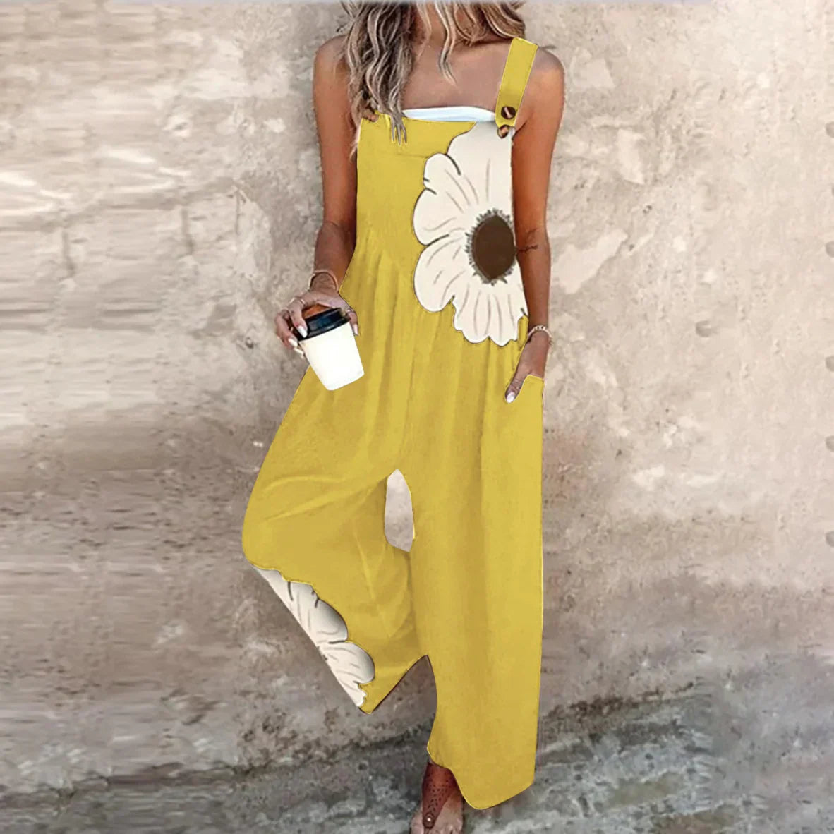 Capucine | Combinaison ample à imprimé floral