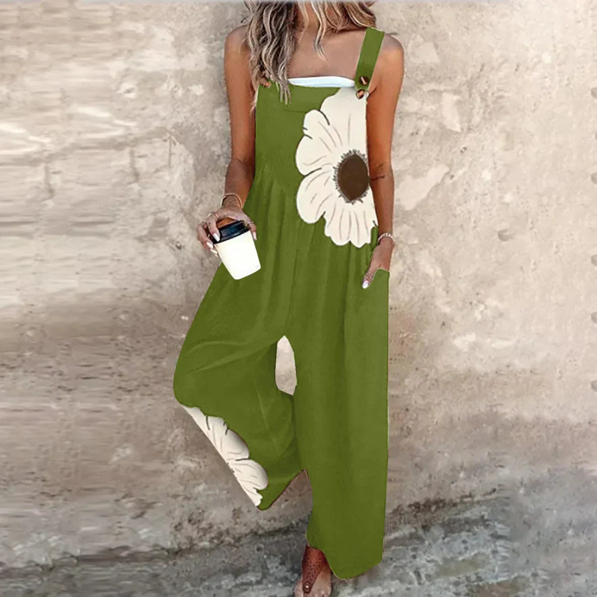 Capucine | Combinaison ample à imprimé floral