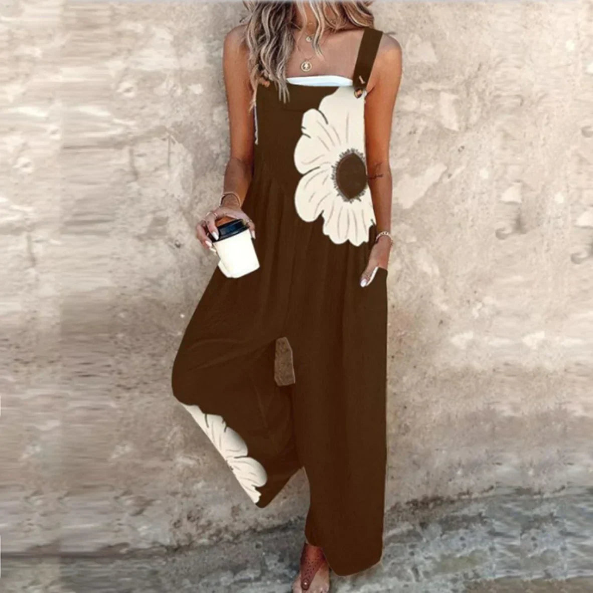 Capucine | Combinaison ample à imprimé floral