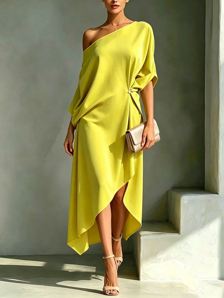 Isaline | Robe Asymétrique Élégante