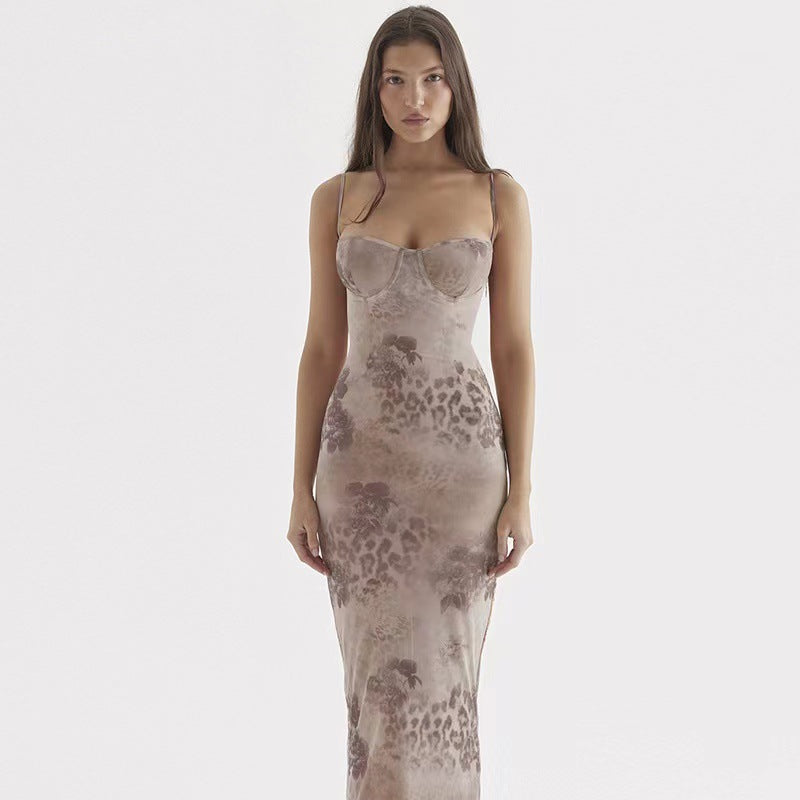 Pénélope | Robe Maxi Rétro à Imprimé Fleuri