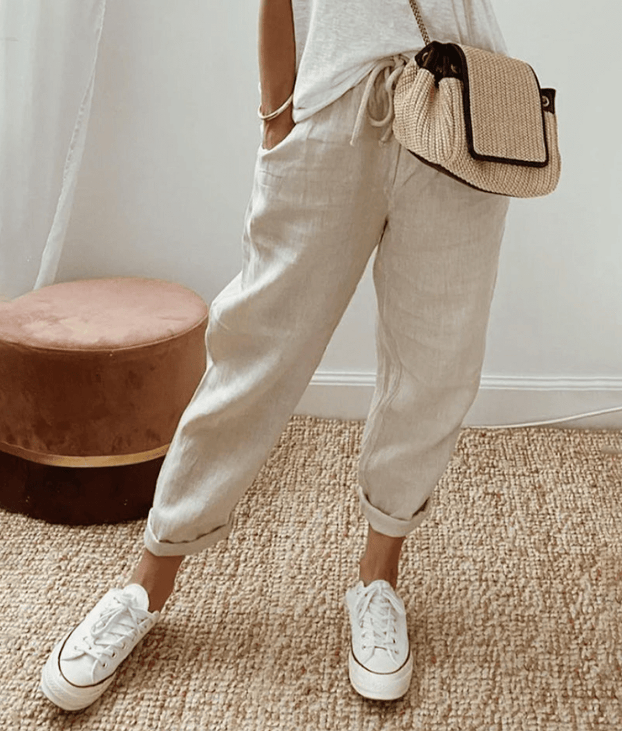 Zoé | Pantalon Élégant à Motifs
