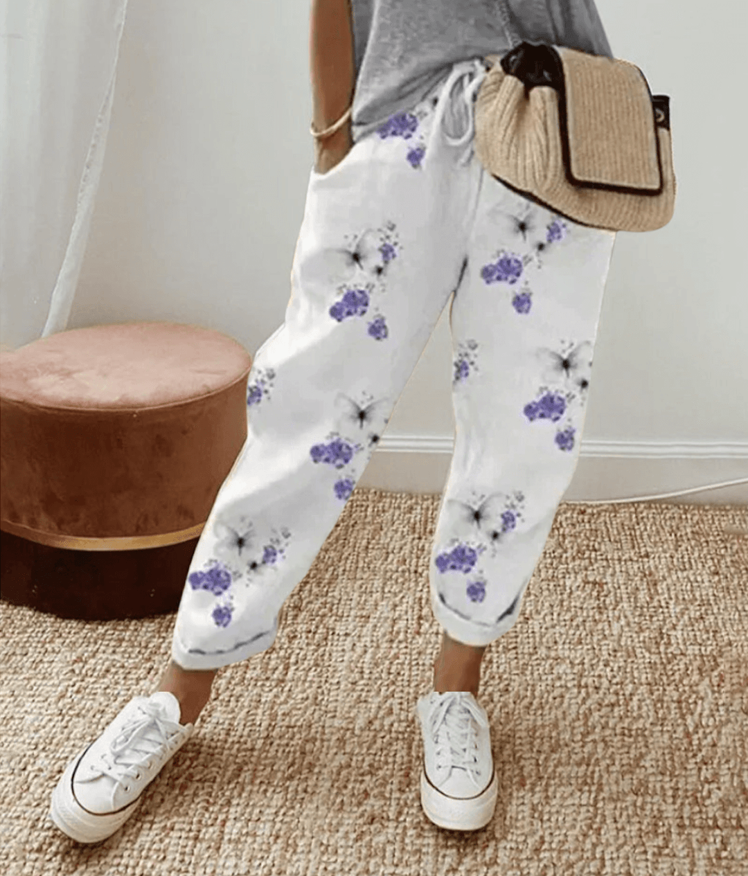 Zoé | Pantalon Élégant à Motifs