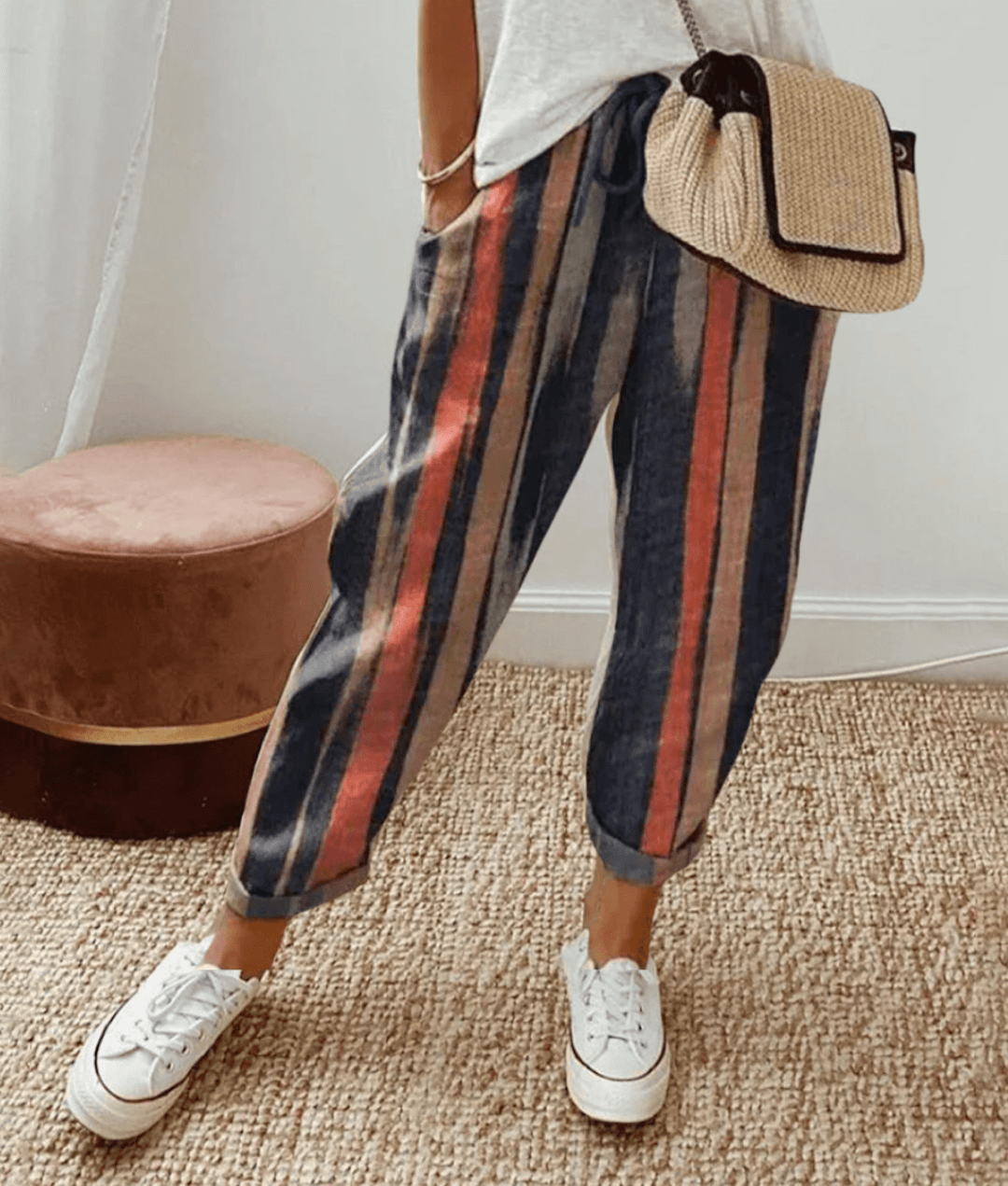 Zoé | Pantalon Élégant à Motifs