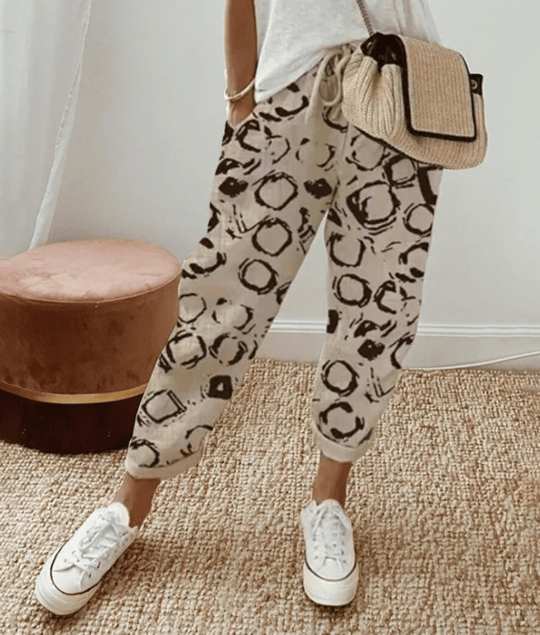 Zoé | Pantalon Élégant à Motifs