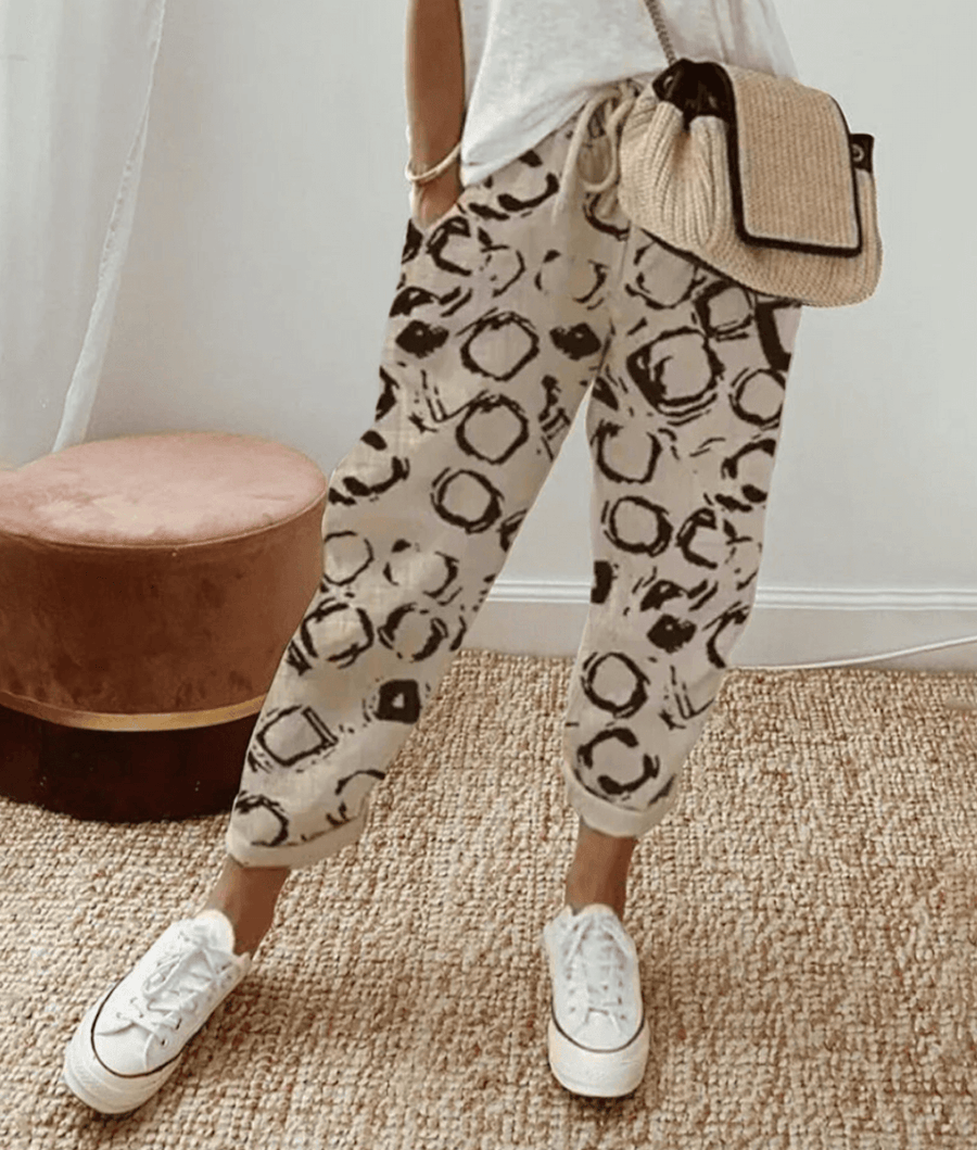 Zoé | Pantalon Élégant à Motifs