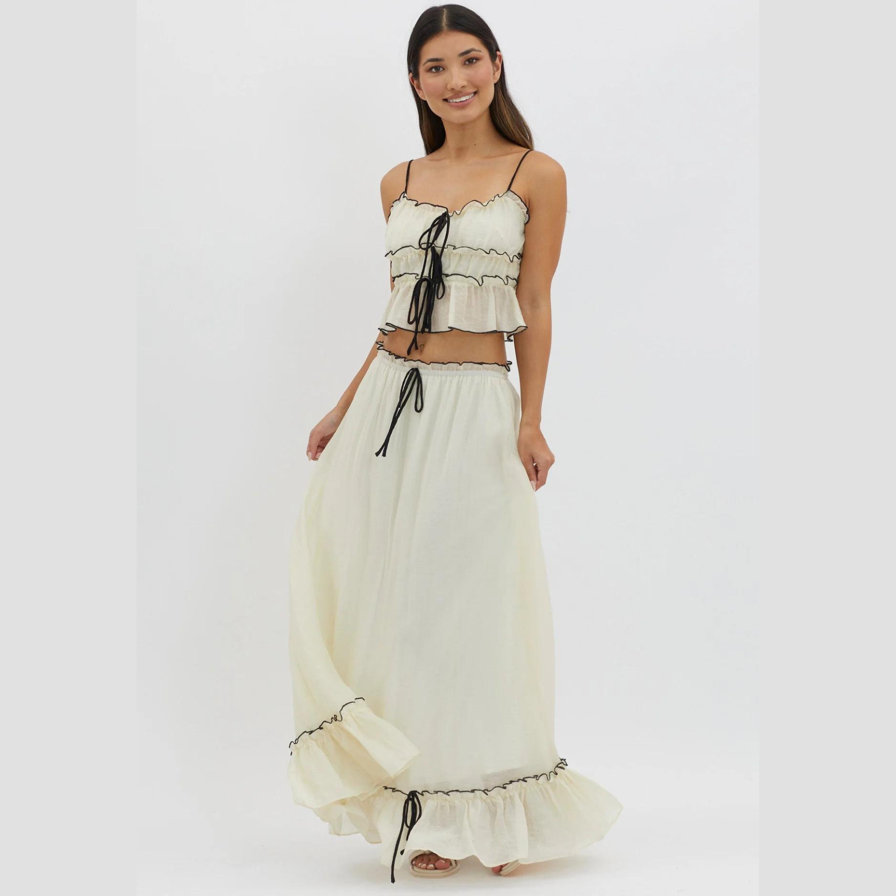 Eleanora | Ensemble Estival Élégant avec Jupe Maxi