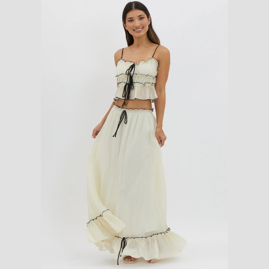 Eleanora | Ensemble Estival Élégant avec Jupe Maxi