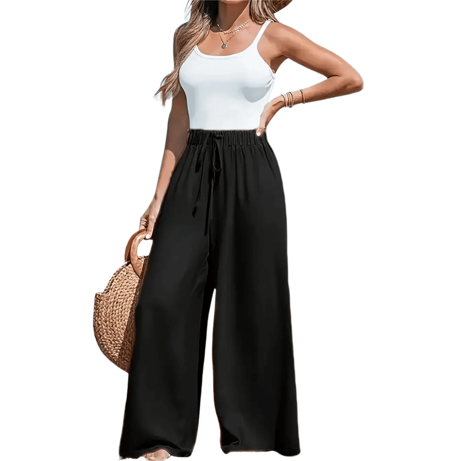 Lucile | Pantalon Large à Taille Haute
