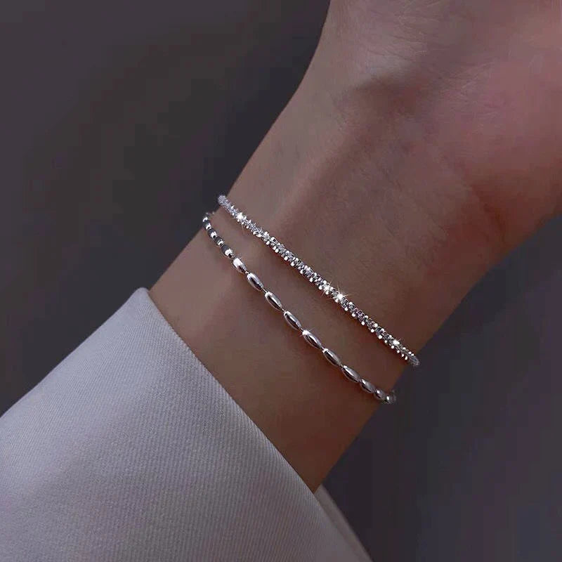 Jacqueline | Bracelet Argenté en Zirconia