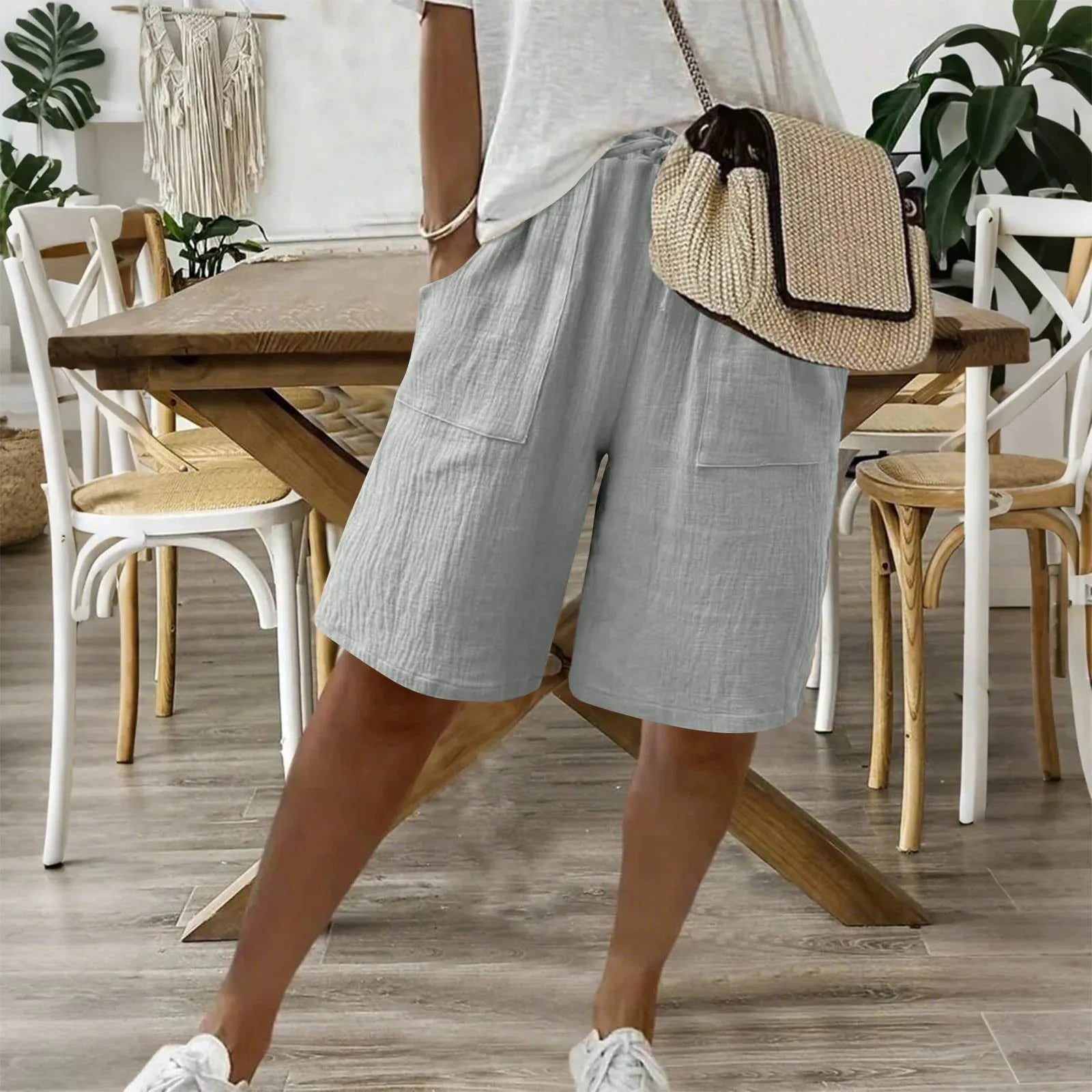 Sienna | Short Fluide en Lin et Coton