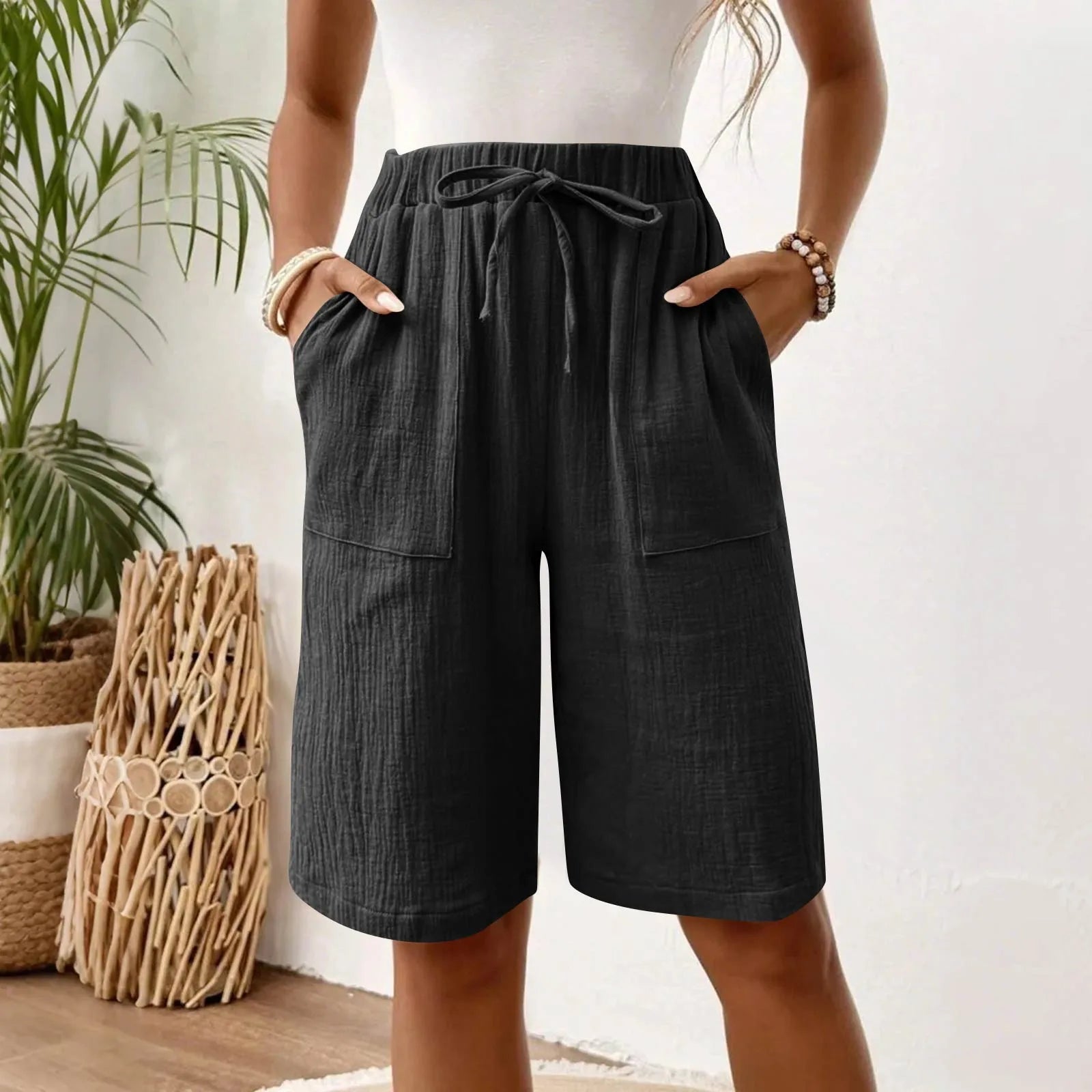 Sienna | Short Fluide en Lin et Coton