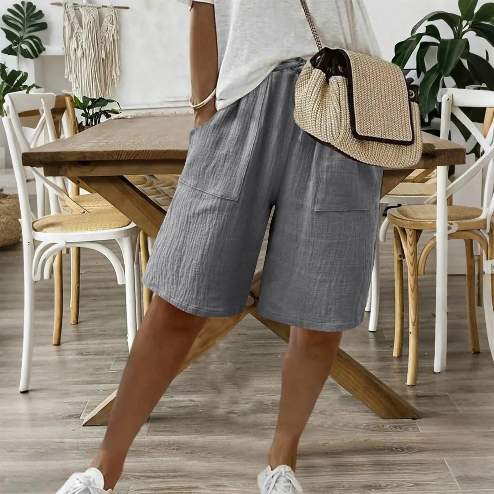 Sienna | Short Fluide en Lin et Coton
