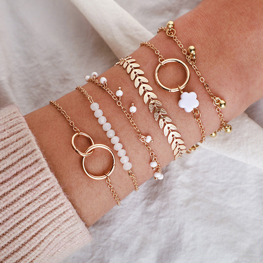 Charlotte | Pack de Bracelets Bohèmes Dorés
