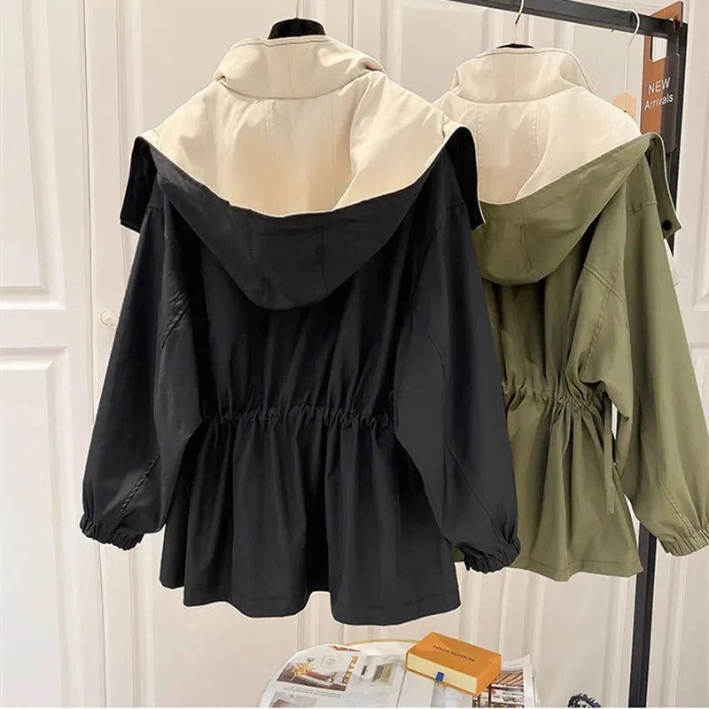 Hélène | Veste Imperméable Légère à Taille Ajustable
