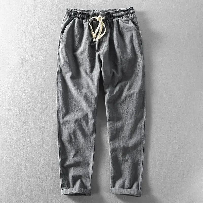 Lucie | Pantalon Décontracté en Coton à Taille Élastiquée