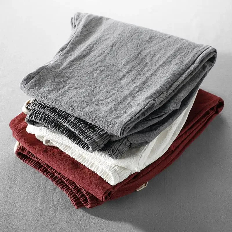 Lucie | Pantalon Décontracté en Coton à Taille Élastiquée