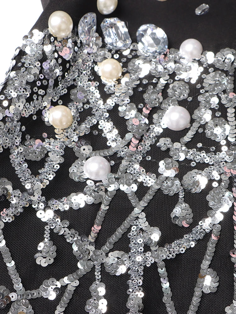 Eleonore | Robe Blazer avec Perles et Cristaux