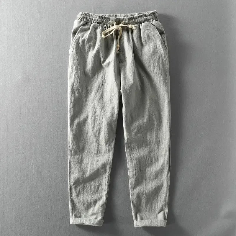 Lucie | Pantalon Décontracté en Coton à Taille Élastiquée