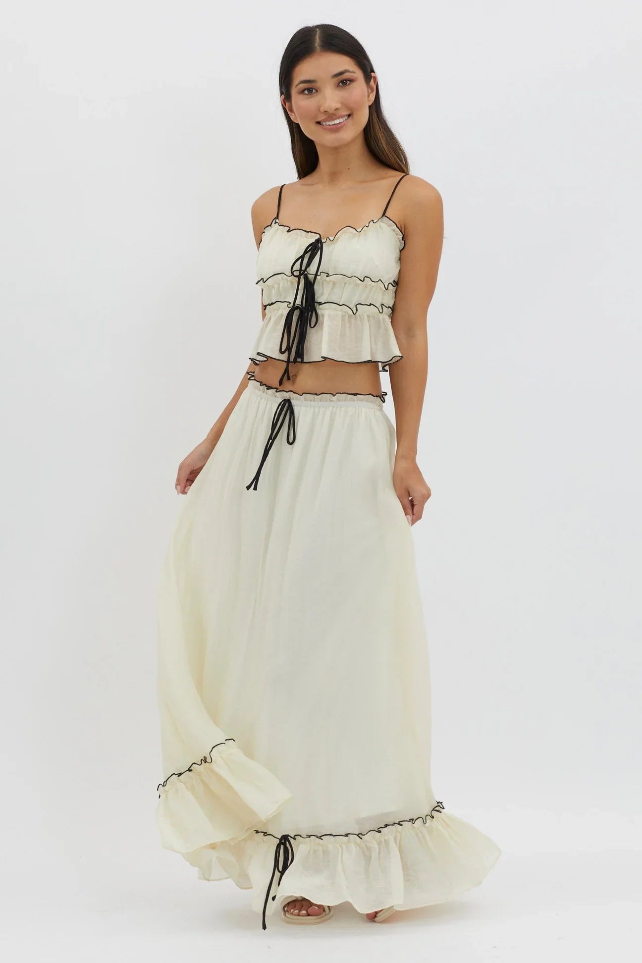 Eleanora | Ensemble Estival Élégant avec Jupe Maxi
