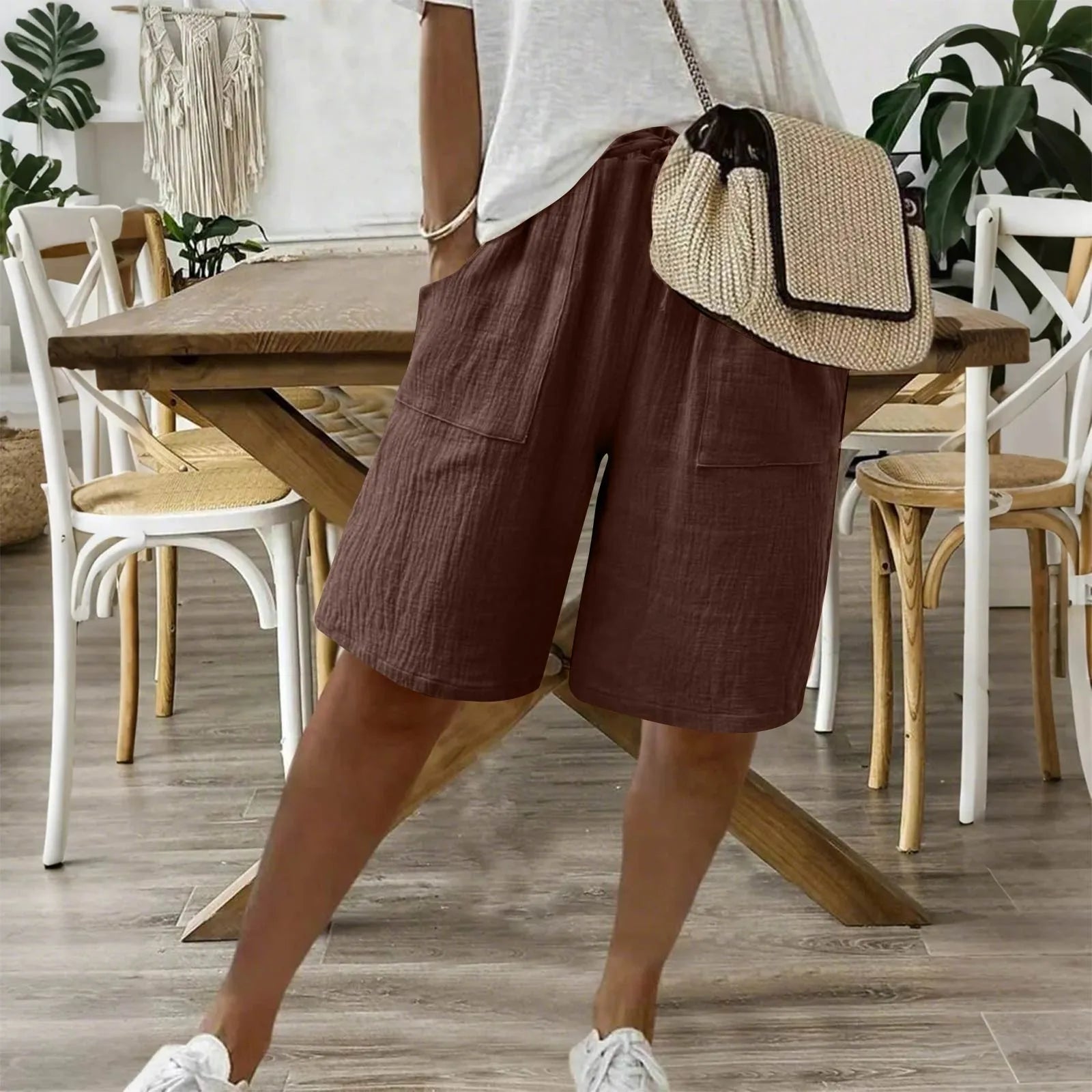 Sienna | Short Fluide en Lin et Coton