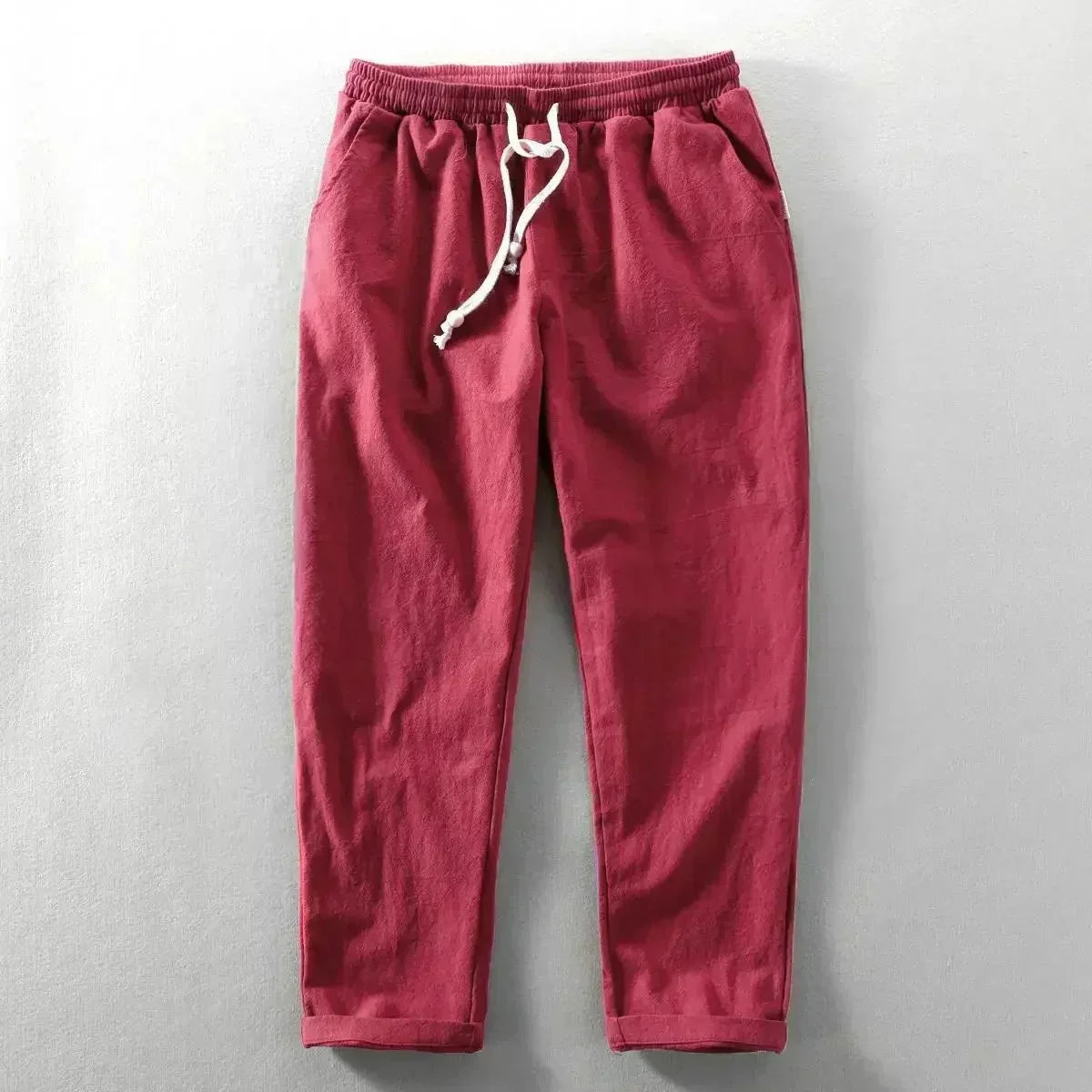 Lucie | Pantalon Décontracté en Coton à Taille Élastiquée