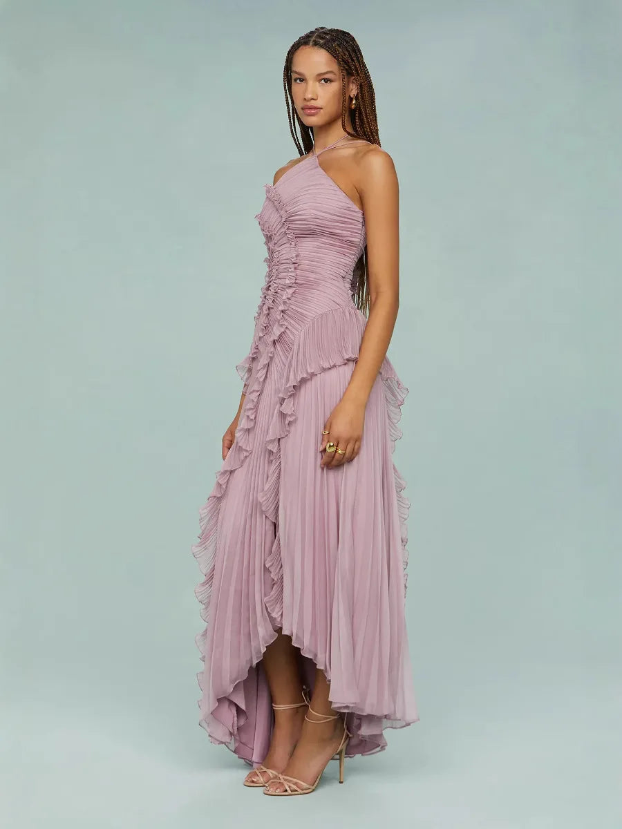 Camille | Robe Plissée à Volants