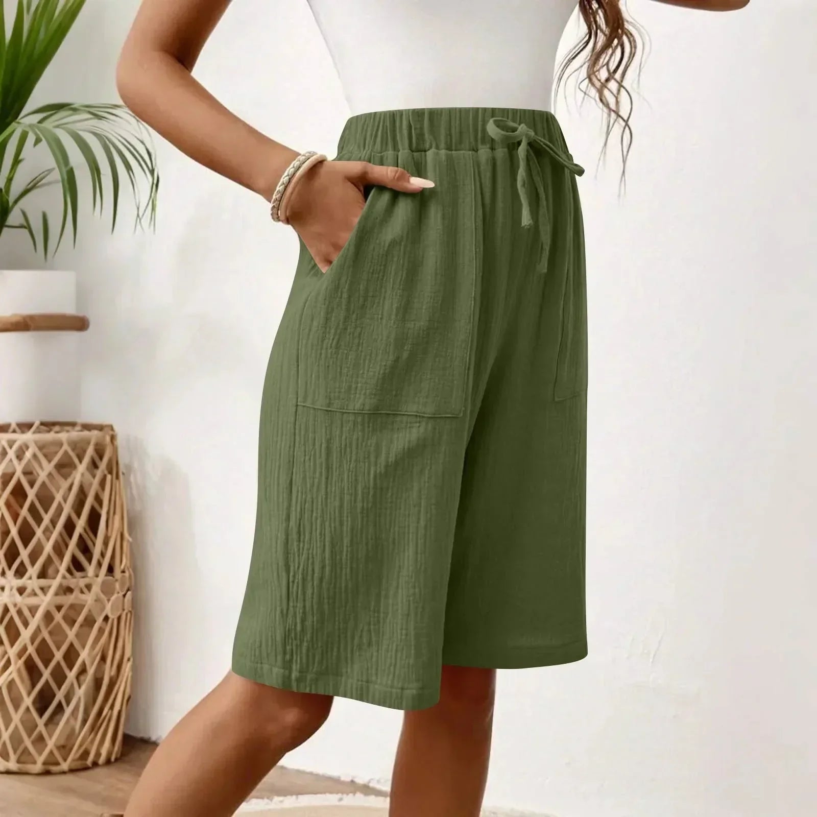 Sienna | Short Fluide en Lin et Coton