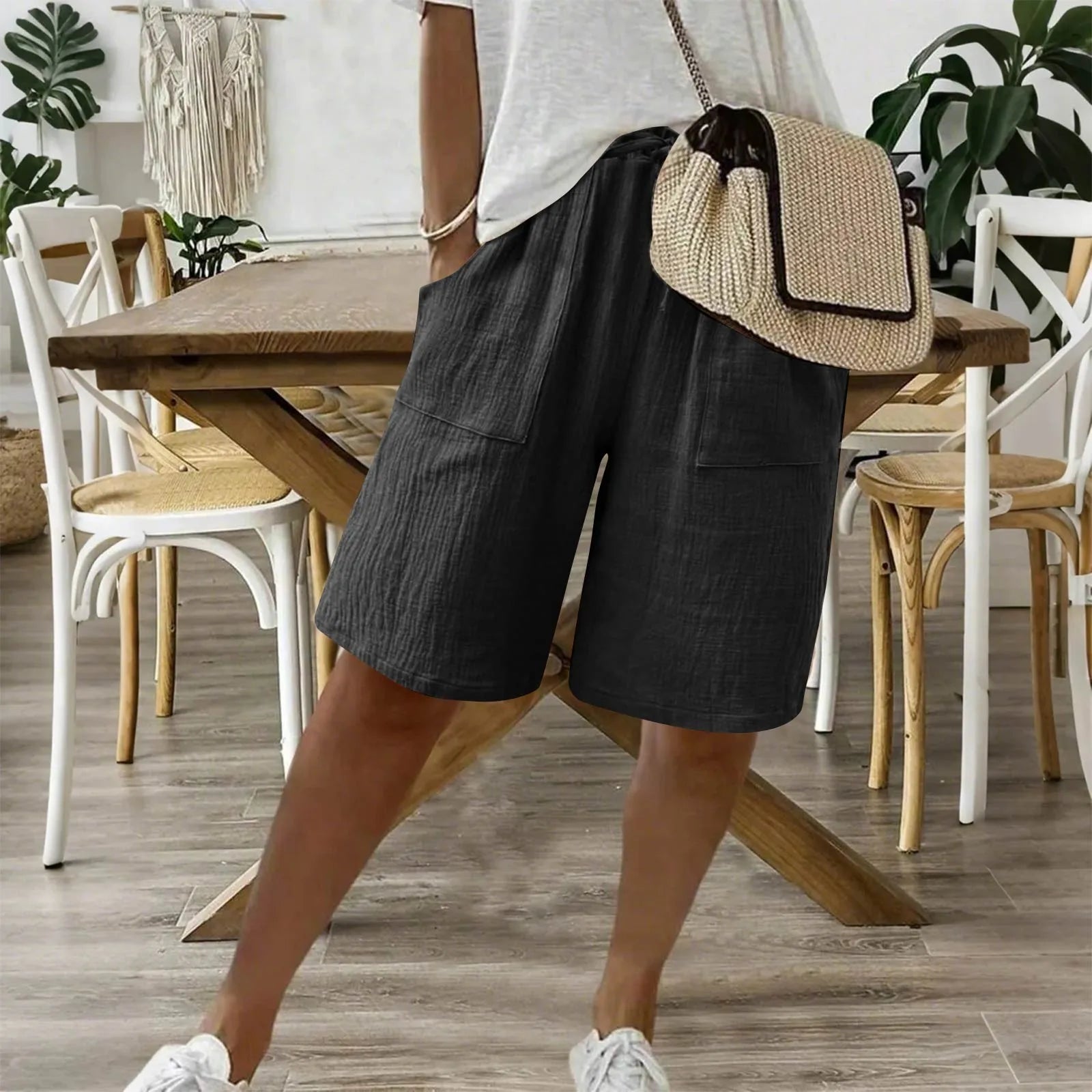 Sienna | Short Fluide en Lin et Coton