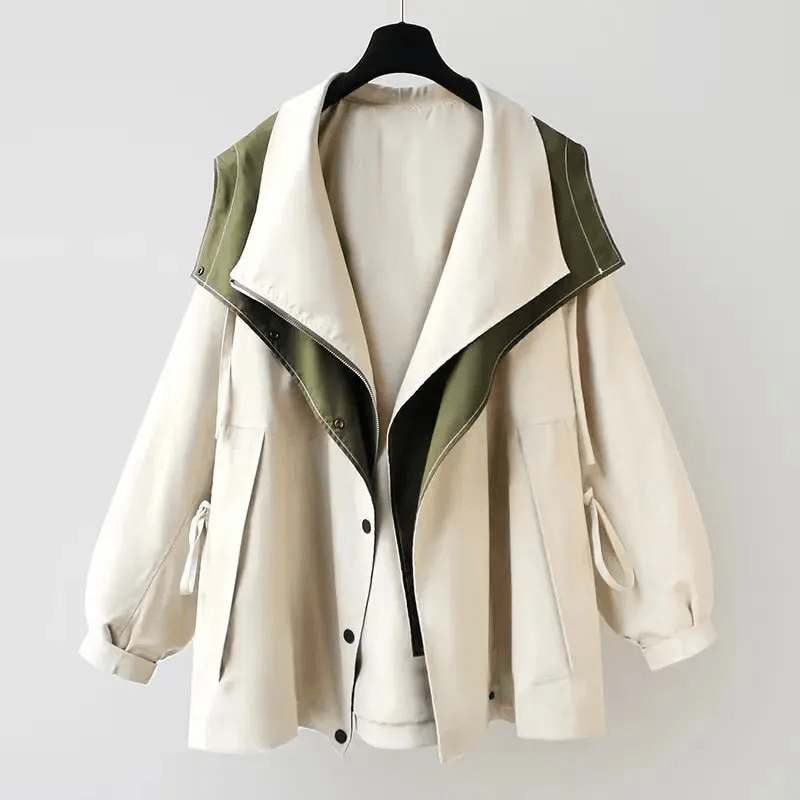 Hélène | Veste Imperméable Légère à Taille Ajustable