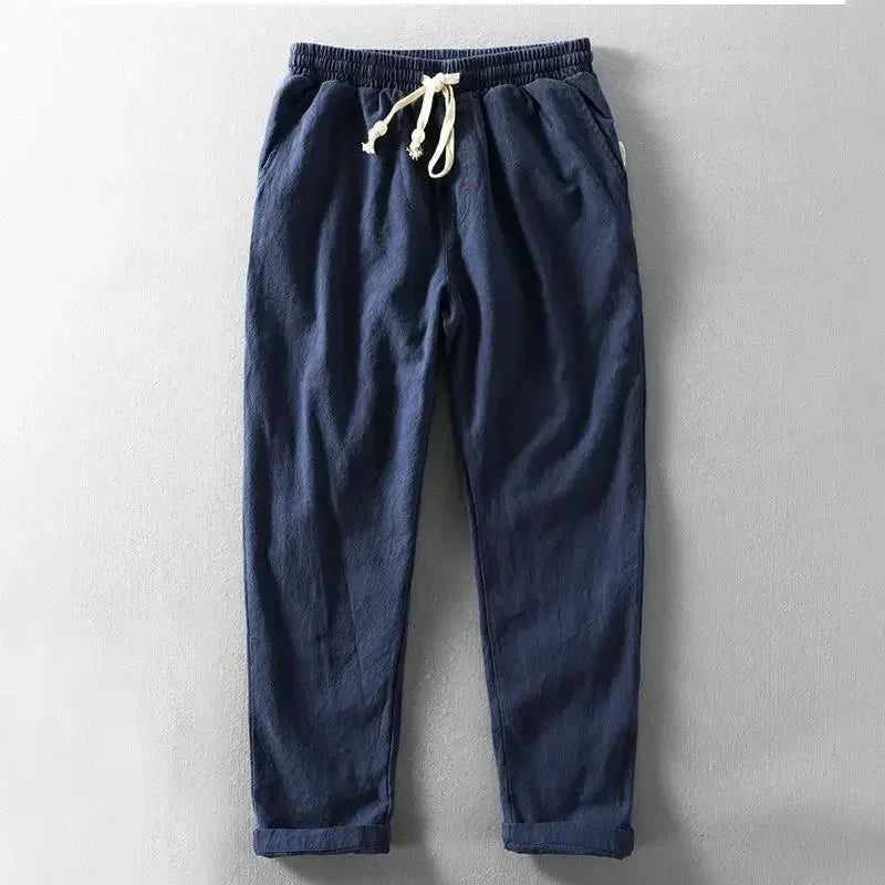 Lucie | Pantalon Décontracté en Coton à Taille Élastiquée