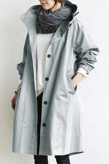 Marceline | Trench-Coat Imperméable à Boutons